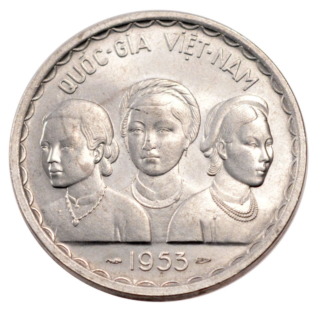 Vietnam, 50 Xu, 1953, AU(55-58), Aluminium, 3.80