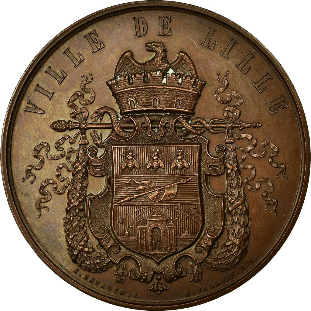 Frankreich, Medaille, Concours International de Sciences, Ville de Lille, 1863