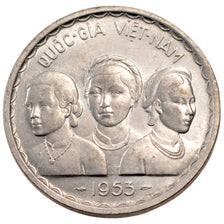 VIET NAM, 50 Xu, 1953, Paris, KM #3, MS(60-62), Aluminum, 3.80