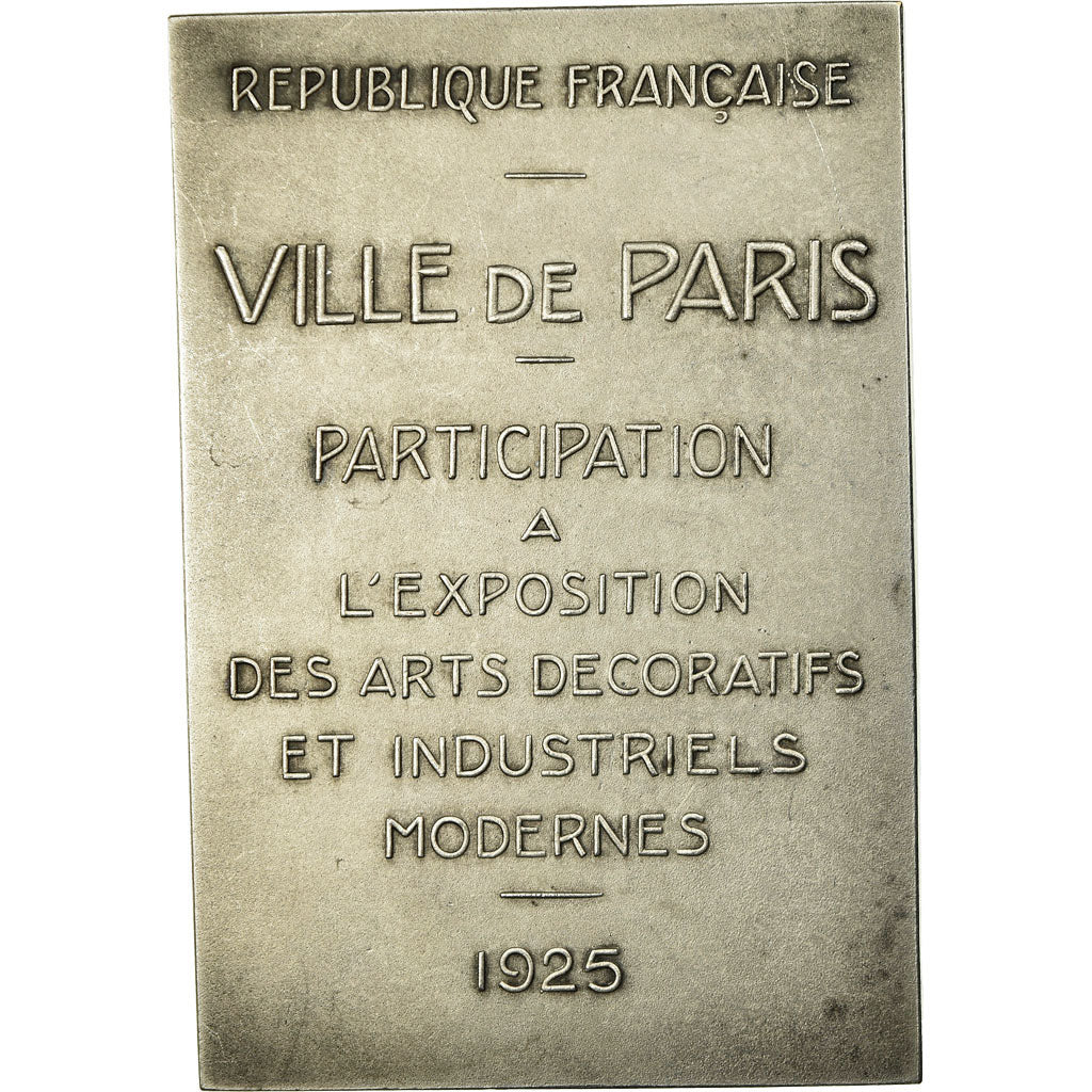 France, Medal, Exposition des Arts Décoratifs et Industriels Modernes, Paris