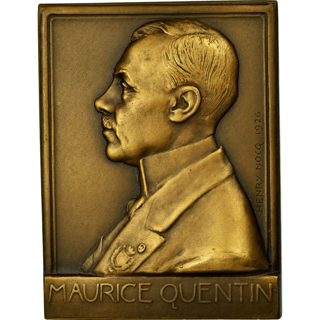 France, Medal, Maurice Quentin, Conseiller Municipal de Paris, 1926, Henry Nocq