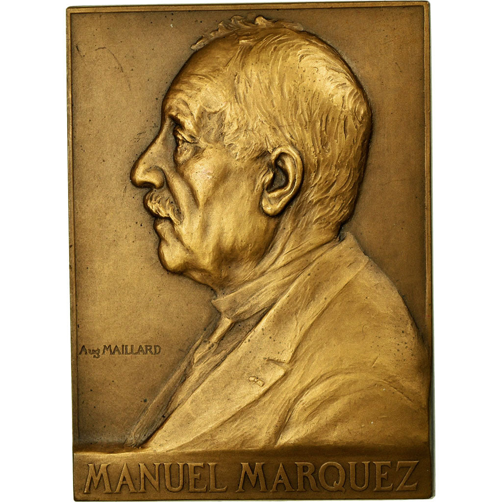 France, Medal, Manuel Marquez, Conseiller Municipal de Paris, 1921
