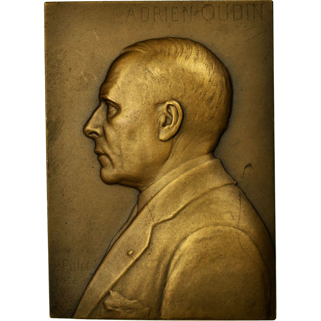 France, Médaille, Adrien Oudin, Conseiller Municipal de Paris, 1928, Pillet