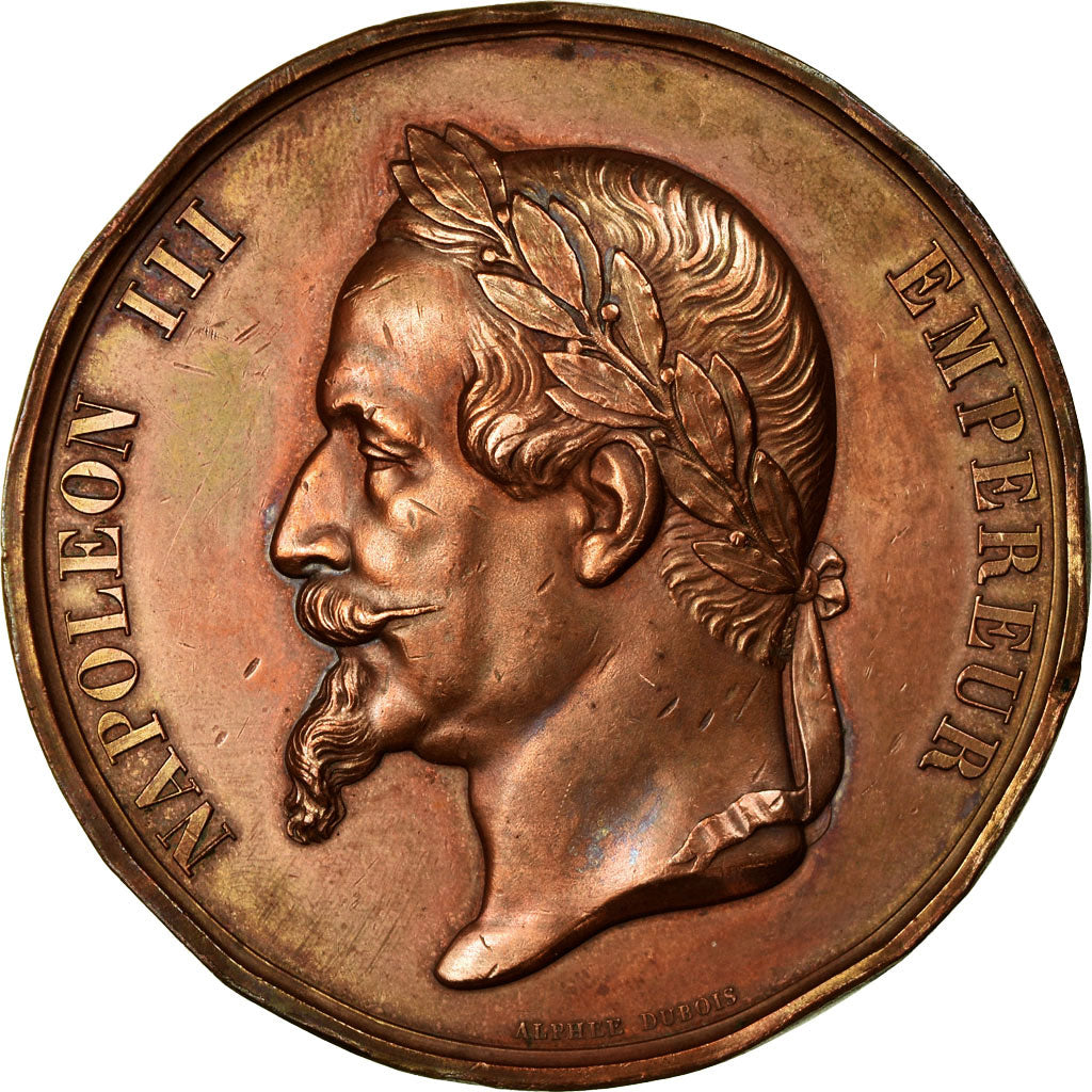 France, Medal, Napoléon Ier, La Ville de Rouen, 1865, Dubois.A, AU(50-53)