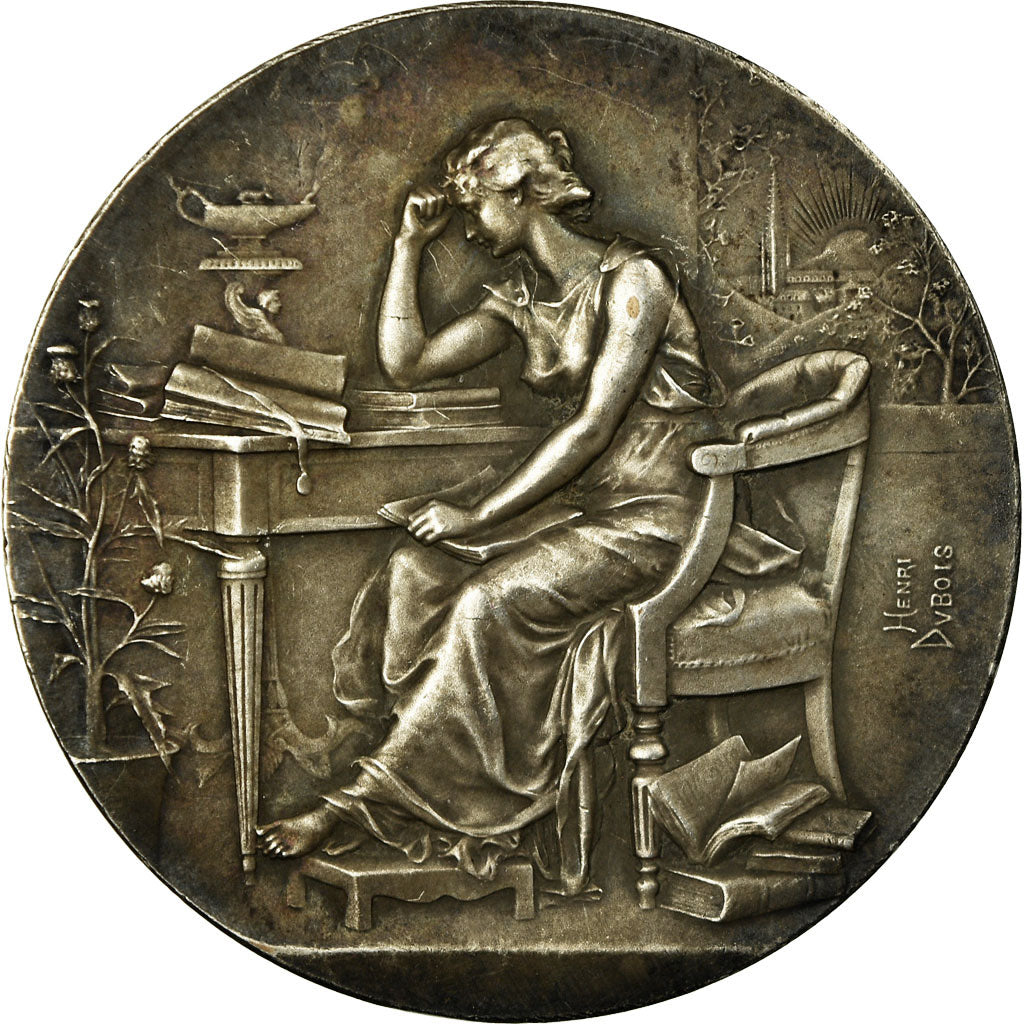 Frankreich, Medaille, Art Nouveau, Préparation Militaire, 1899, Dubois.H, SS+