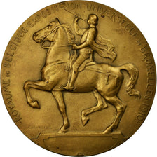 Belgia, Medal, Exposition Universelle de Bruxellles, 1910, Devreese, AU(55-58)