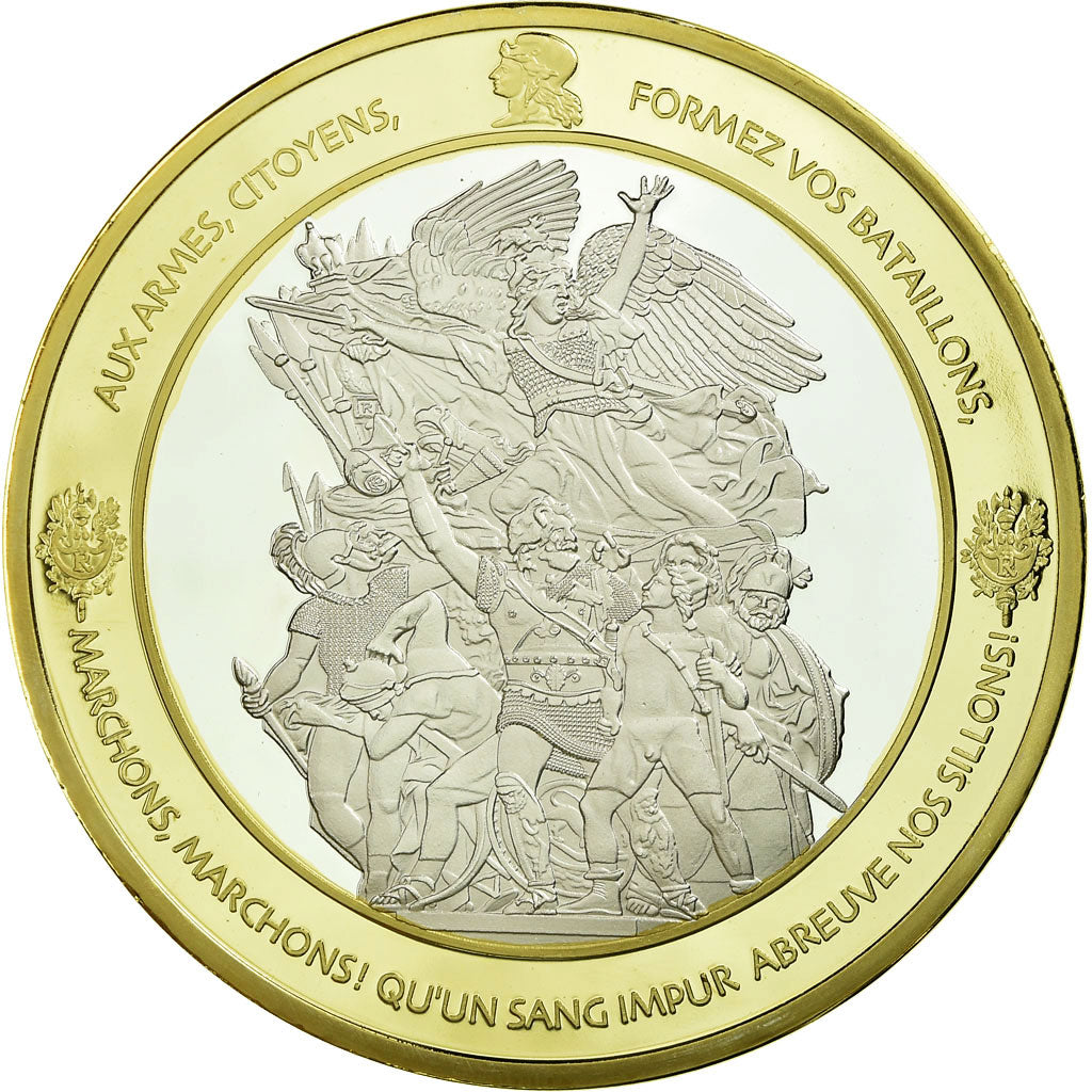 France, Medal, Les piliers de la République, Marianne, 2010, MS(65-70), Copper