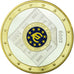 France, Medal, 10 ans de l'Euro, 2009, MS(65-70), Copper Plated Silver