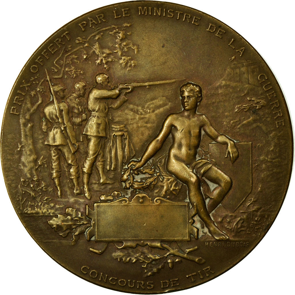 France, Medal, Ministère de la Guerre, Concours de Tir, Dubois.H, AU(50-53)