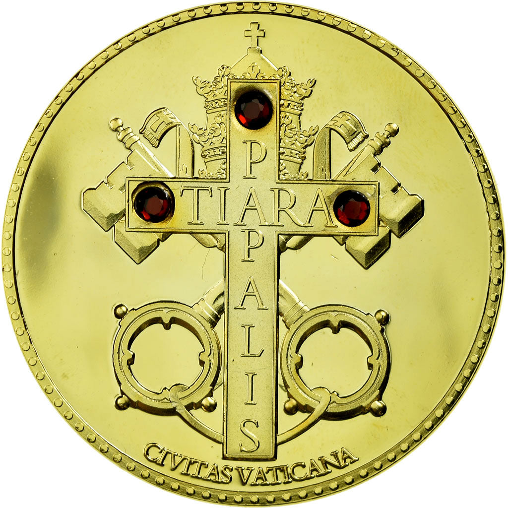 Vatican, Medal, Benoit XVI, Tiara Papalis, Religions & beliefs, MS(65-70)