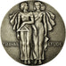 France, Medal, Art Déco, Travail Etude, Pelletier, MS(63), Silver