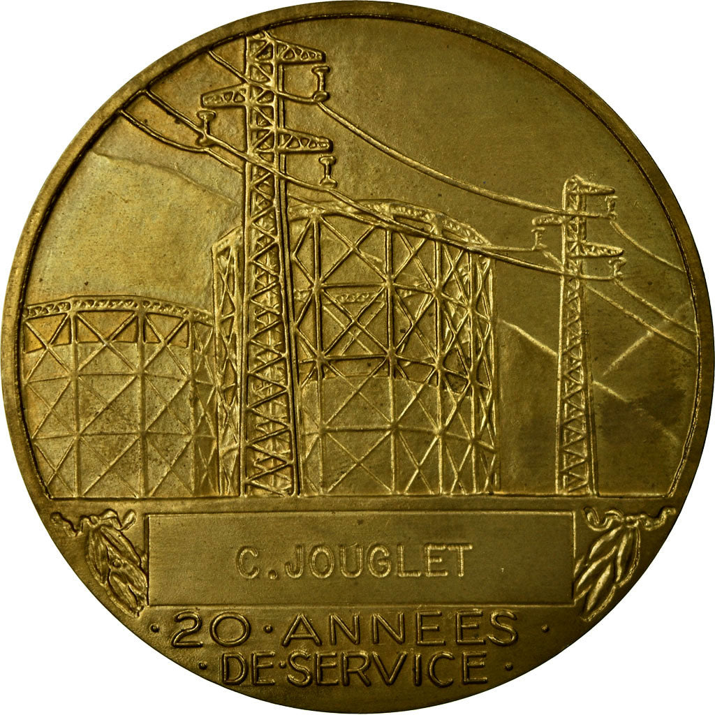 Frankrijk, Medaille, Électricité de France et gaz de France, Dropsy, UNC-