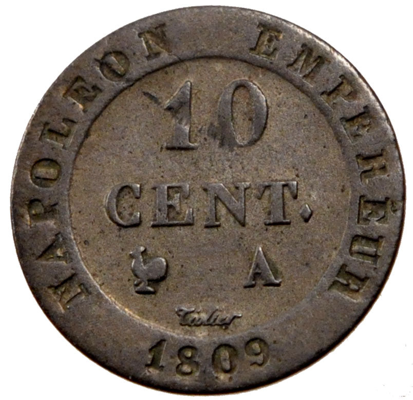 Premier Empire, 10 Centimes Napoléon Ier