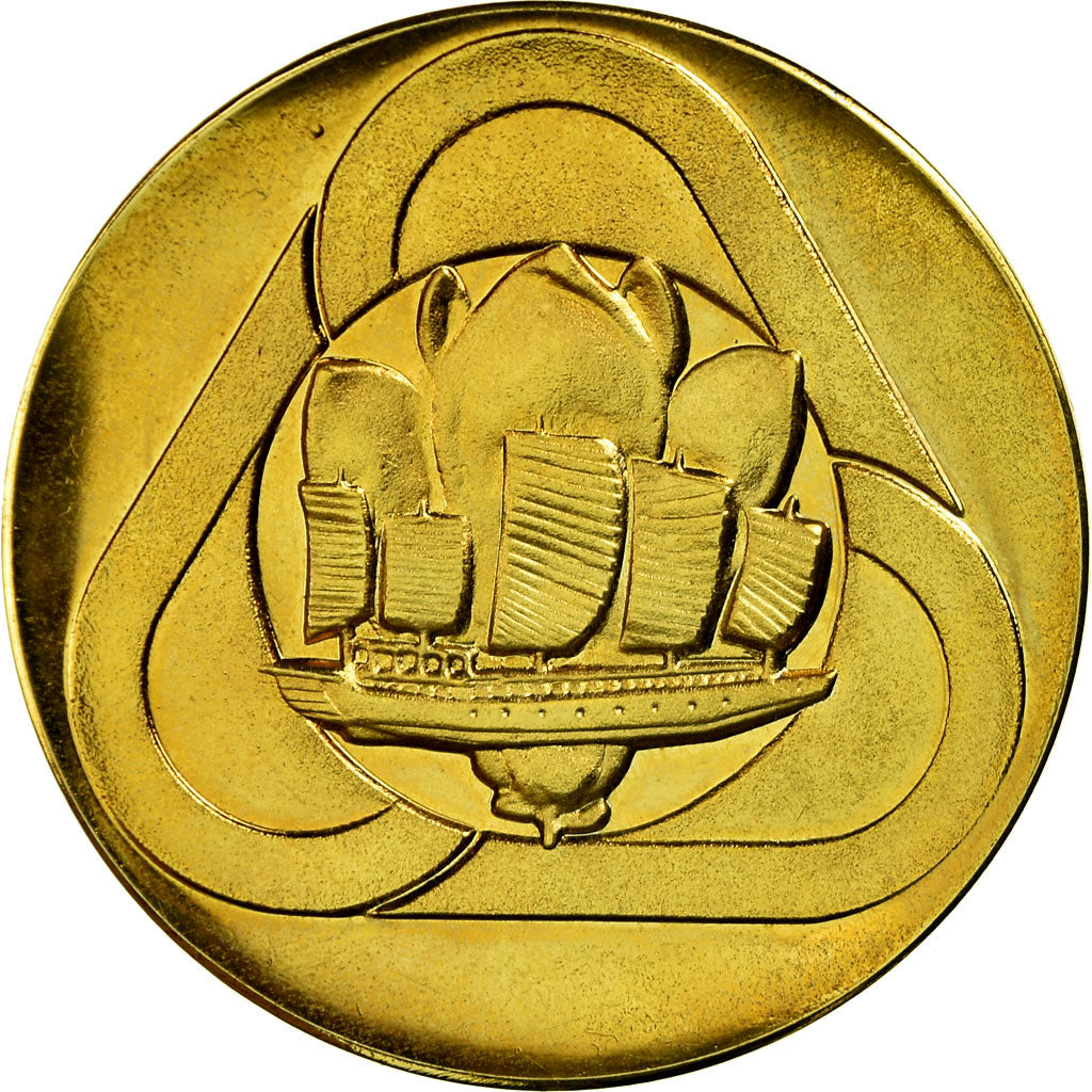 China, Medal, Welcome to Shangaï, MS(64), Copper Gilt