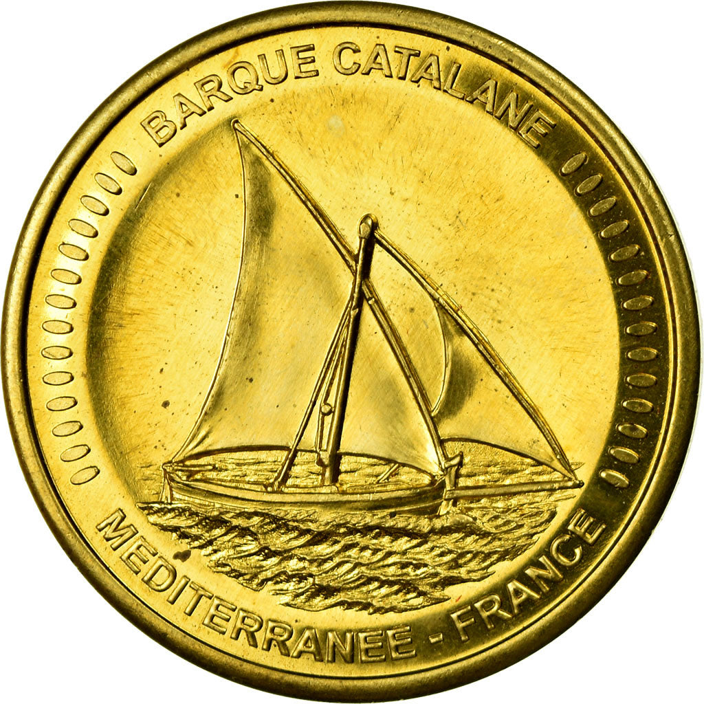 France, Médaille, Barque Catalane, Méditerranée, Collection Européenne, SPL