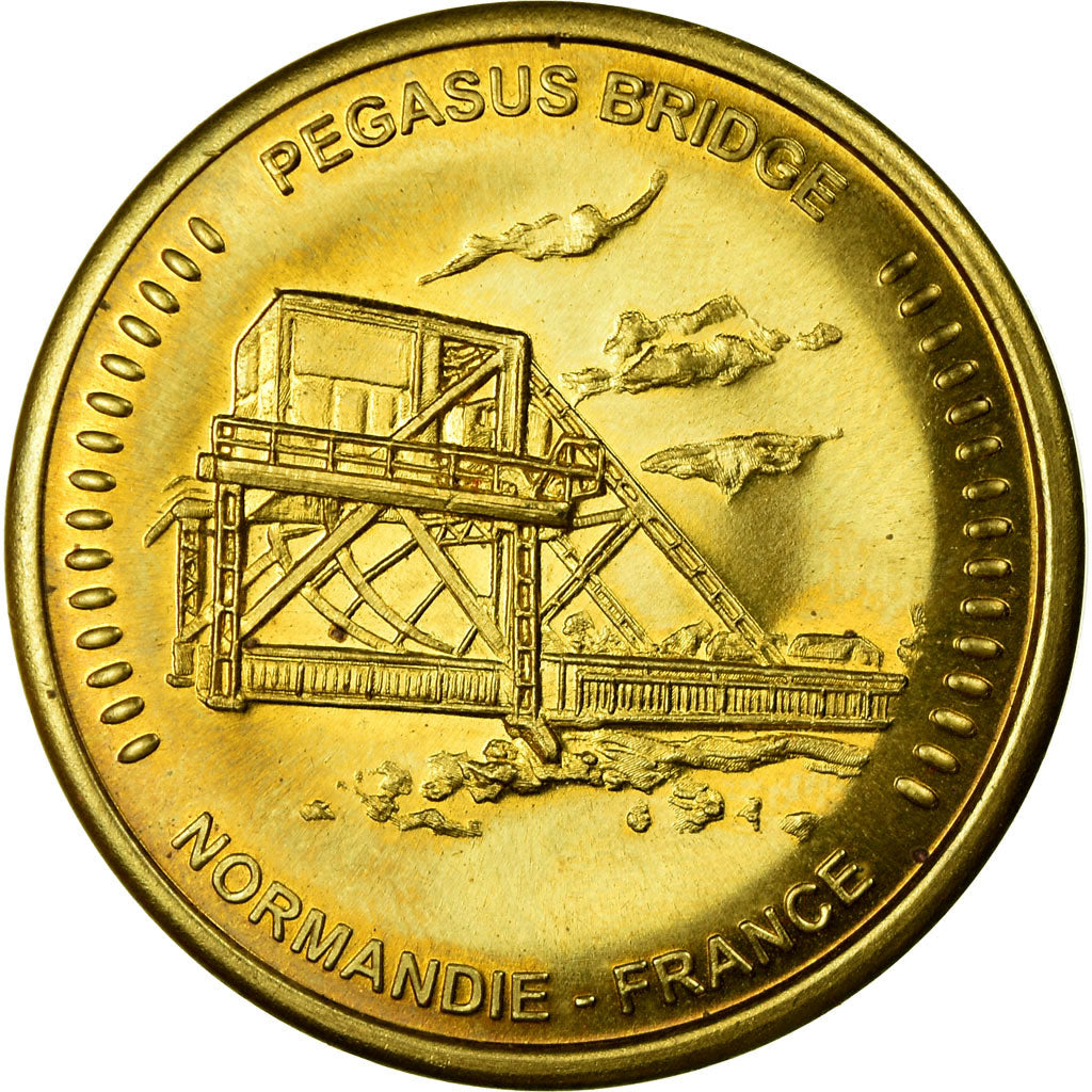 Francia, medaglia, Pegasus Bridge, Normandie, Collection Européenne, SPL, Rame