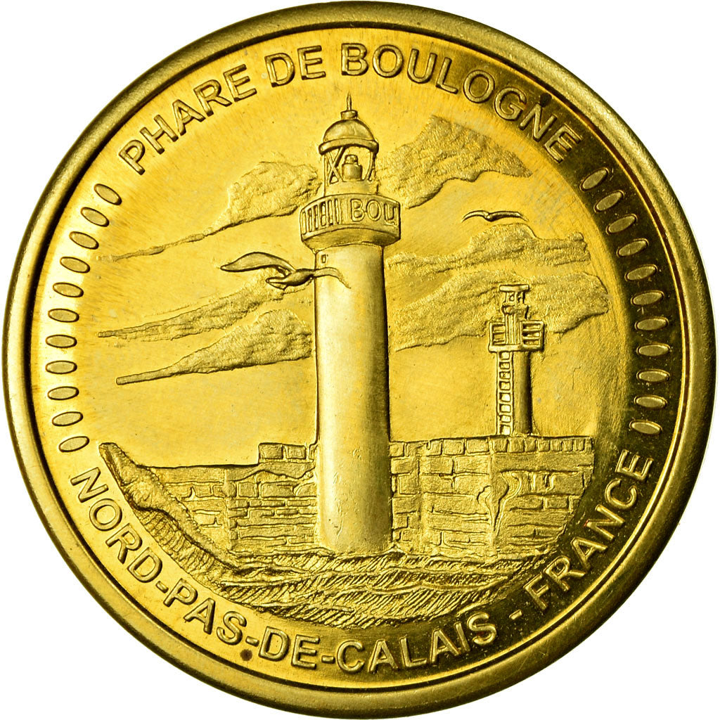 Francia, medalla, Phare de Boulogne, Nord-Pas-De-Calais, Collection Européenne
