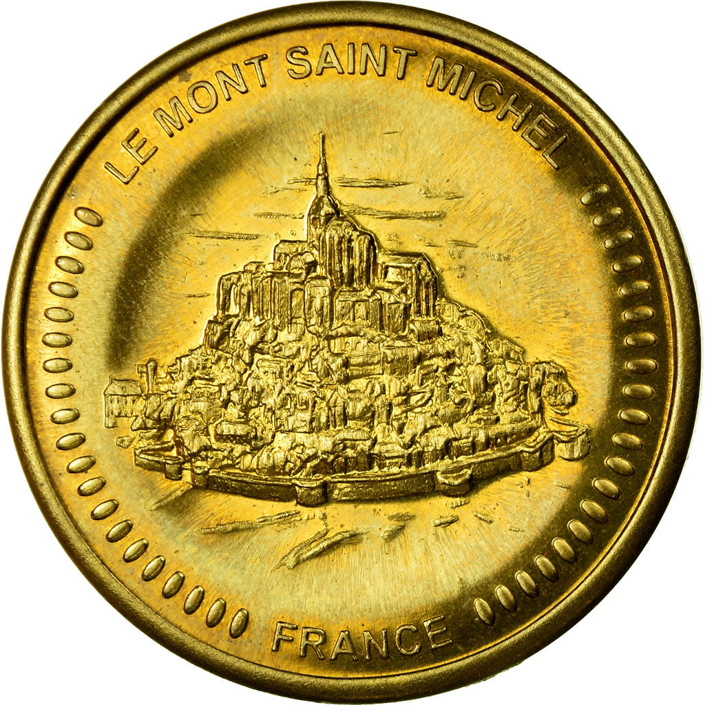 France, Medal, Le Mont Saint-Michel, Collection Européenne, MS(63), Copper Gilt