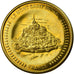 France, Medal, Le Mont Saint-Michel, Collection Européenne, MS(63), Copper Gilt