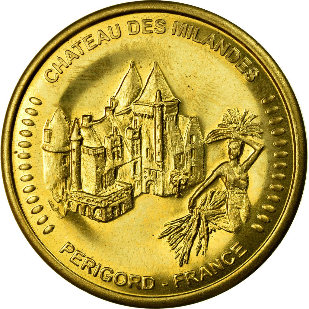 France, Medal, Château des Milandes, Périgord, Collection Européenne, MS(63)