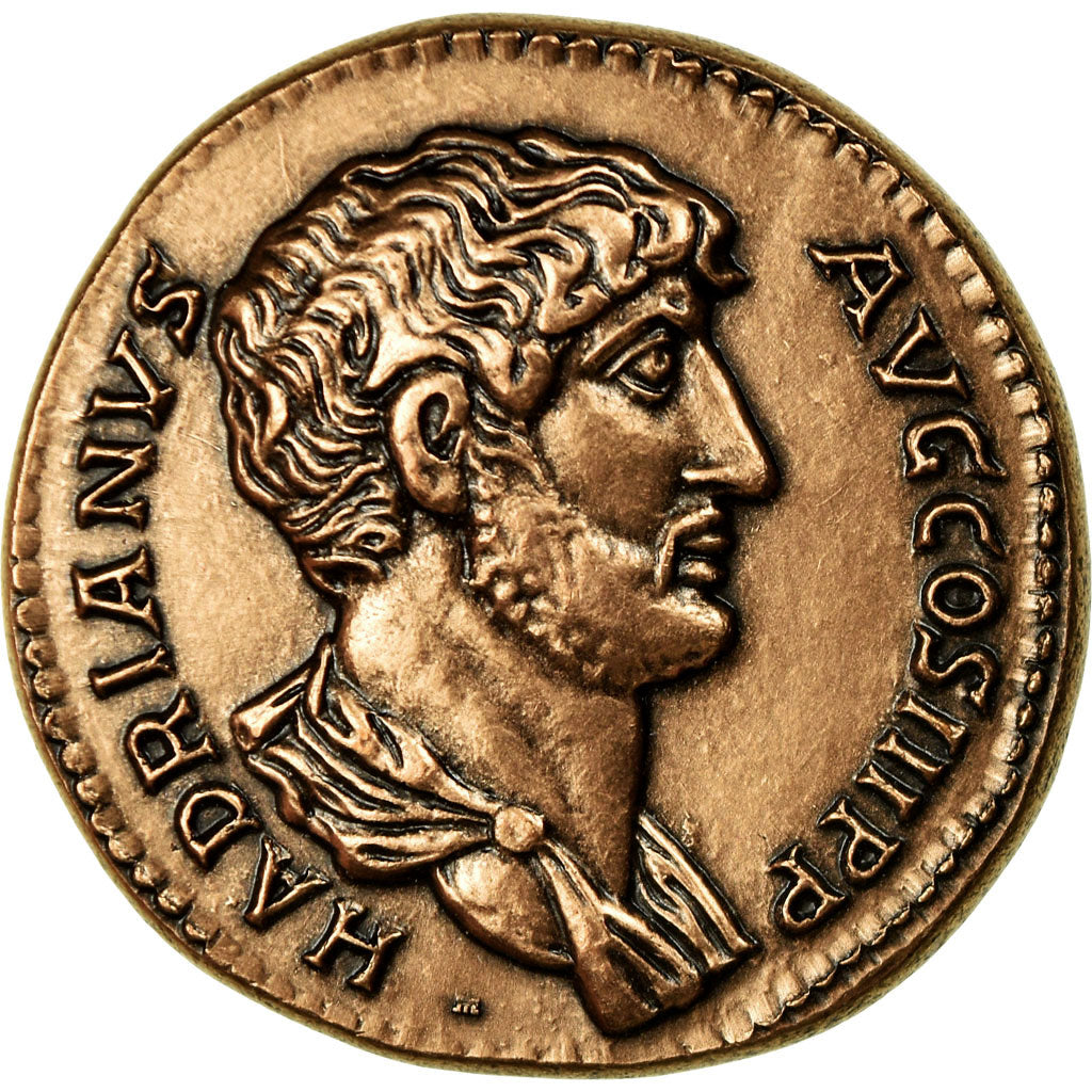 France, Medal, Reproduction Monnaie Antique,  Hadrien, MS(64), Copper