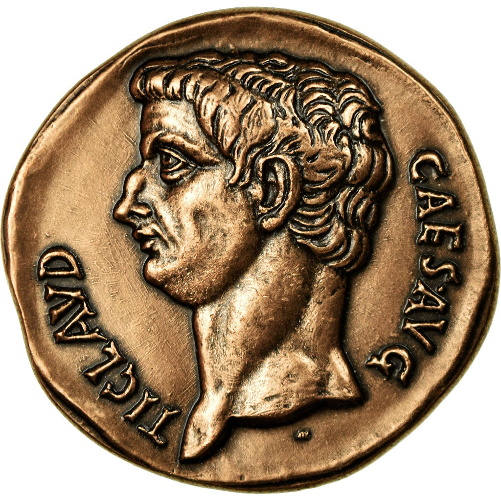 France, Medal, Reproduction Monnaie Antique, Claude, MS(64), Copper