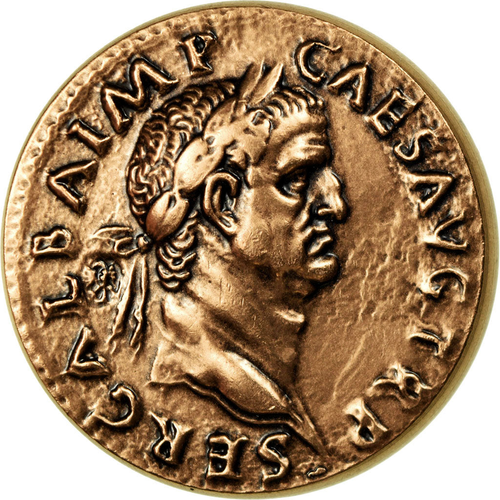 France, Medal, Reproduction Monnaie Antique, Galba, MS(64), Copper