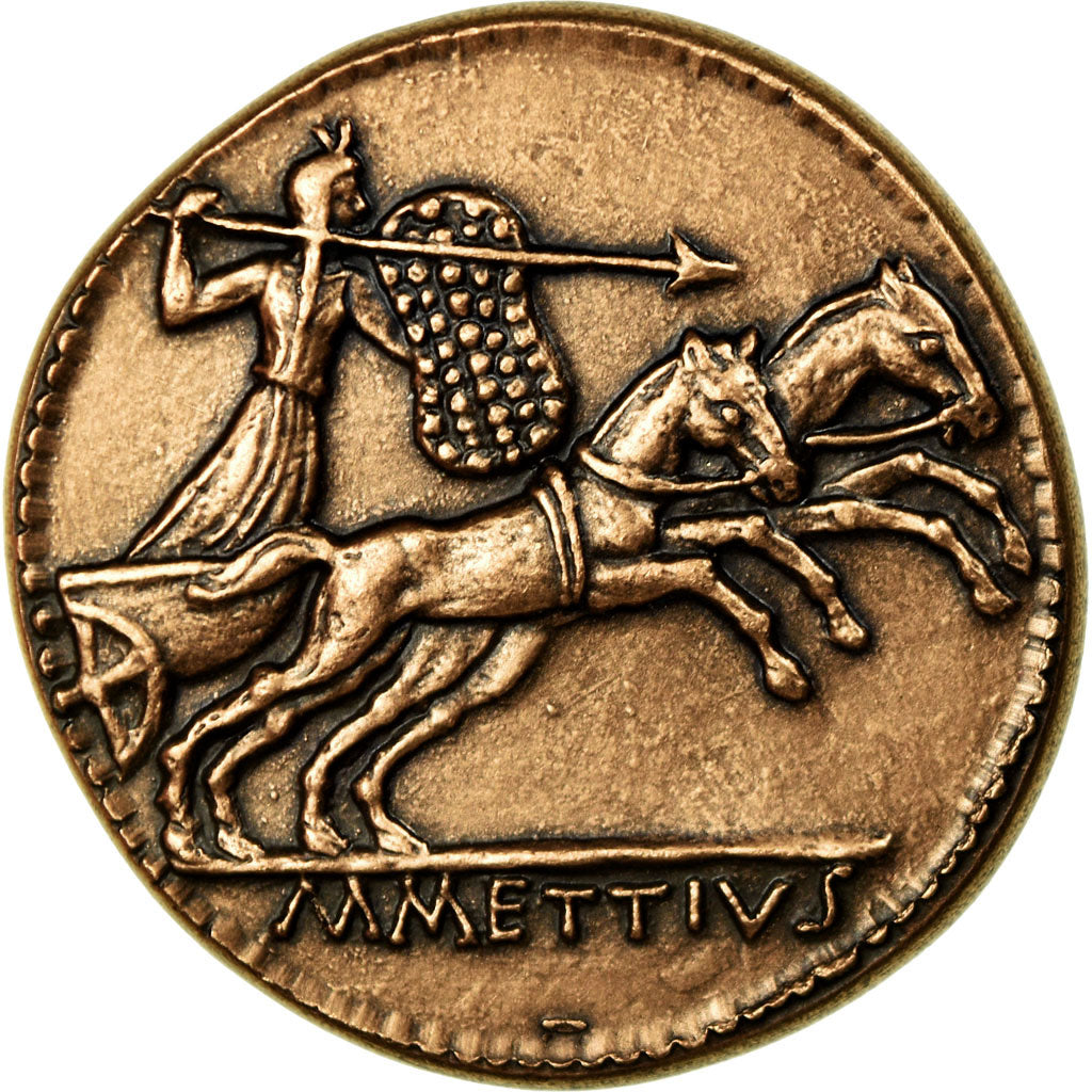 France, Médaille, Reproduction Monnaie Antique, César, Marc Mettius, SPL+