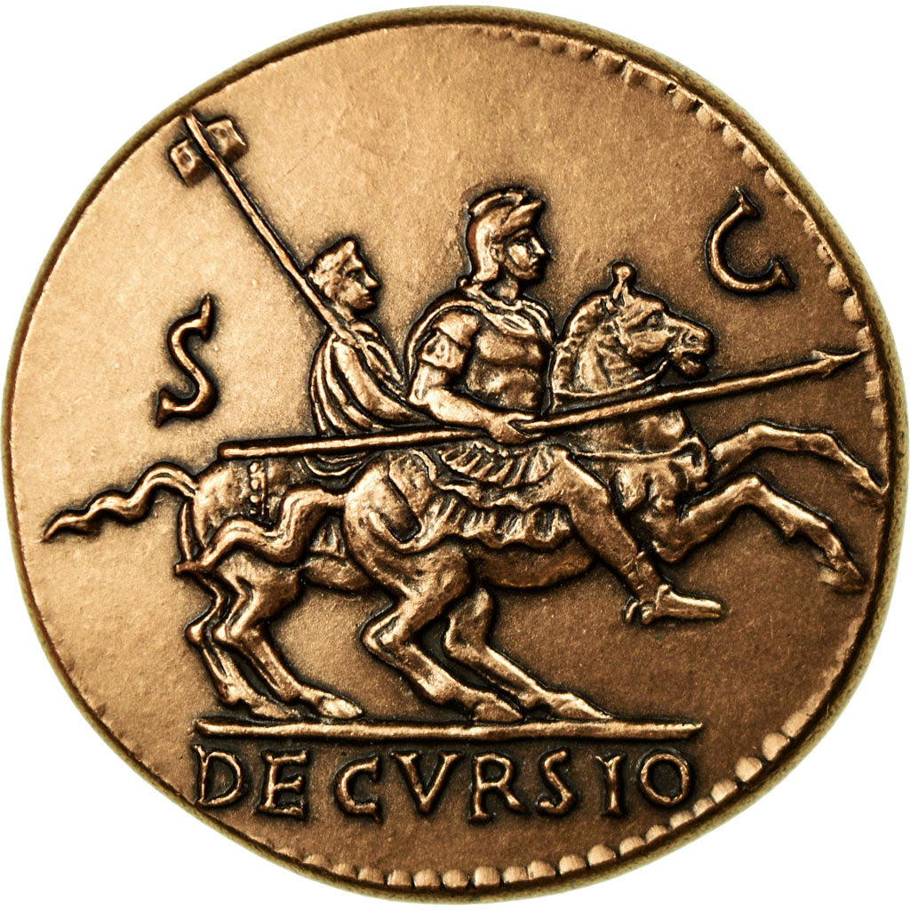 France, Medal, Reproduction Monnaie Antique,  Néron, MS(64), Copper