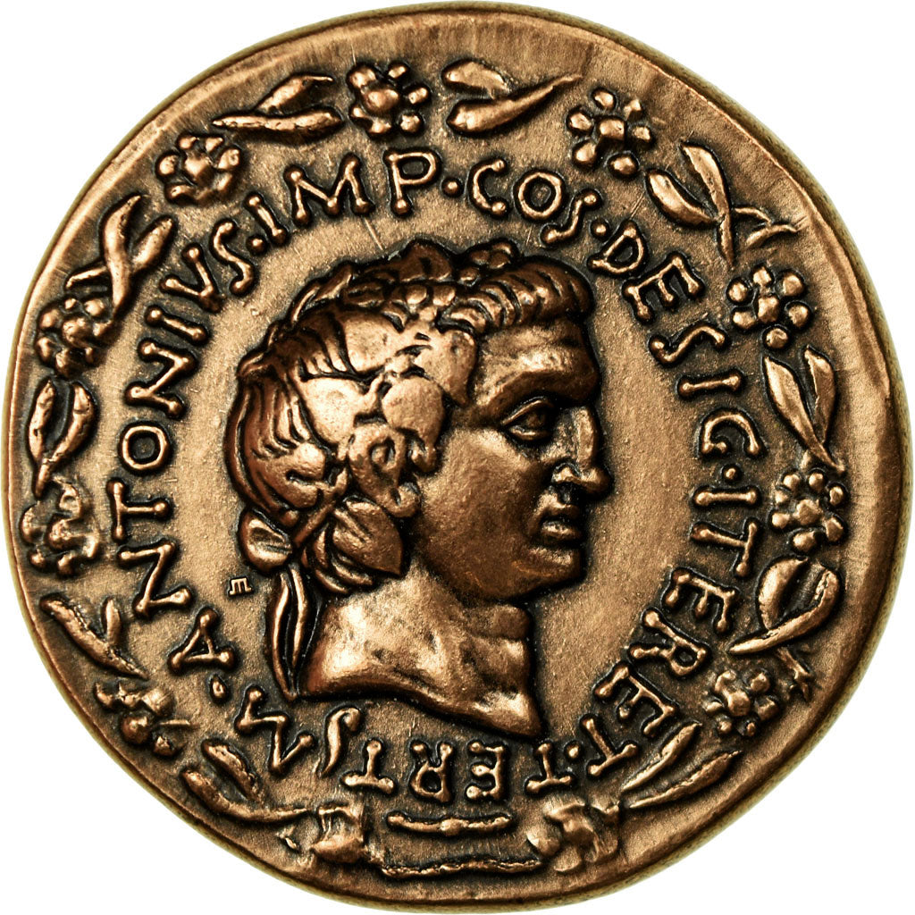 Francja, Medal, Reproduction Monnaie Antique, Marc Antoine, Undated, MS(64)