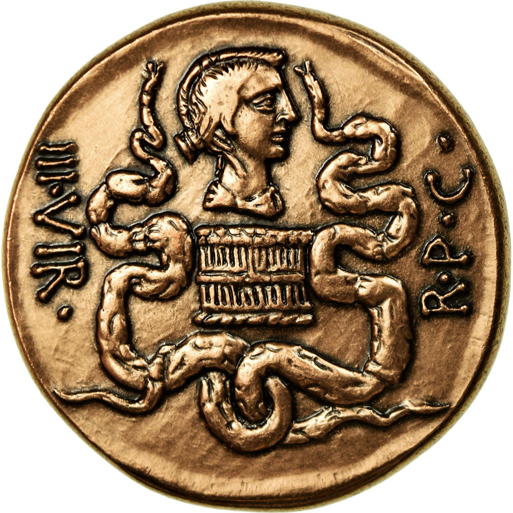 Francja, Medal, Reproduction Monnaie Antique, Marc Antoine, Undated, MS(64)