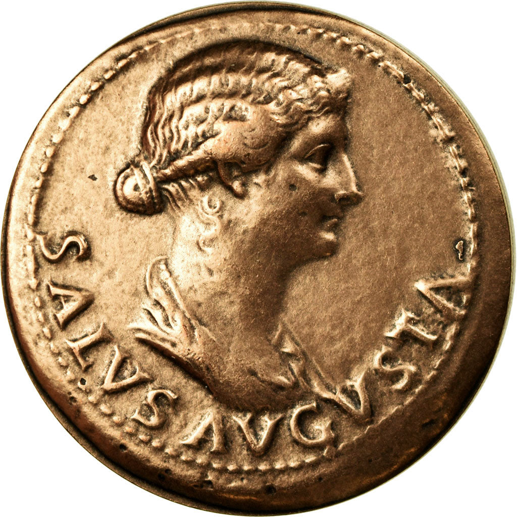 France, Médaille, Reproduction Monnaie Antique, Dupondius, Livie, SPL+, Cuivre