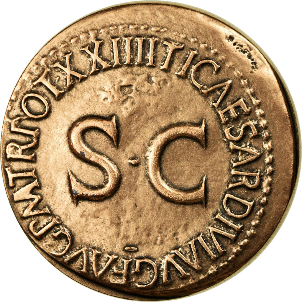 France, Médaille, Reproduction Monnaie Antique, Dupondius, Livie, SPL+, Cuivre