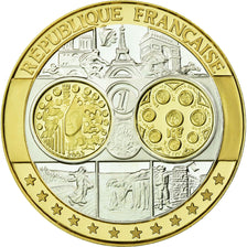 France, Medal, Europa, République Française, MS(65-70), Silver