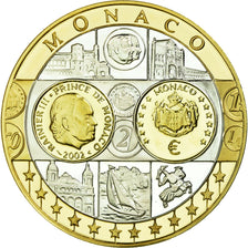 Monaco, Medal, Euro, Europa, MS(65-70), Silver