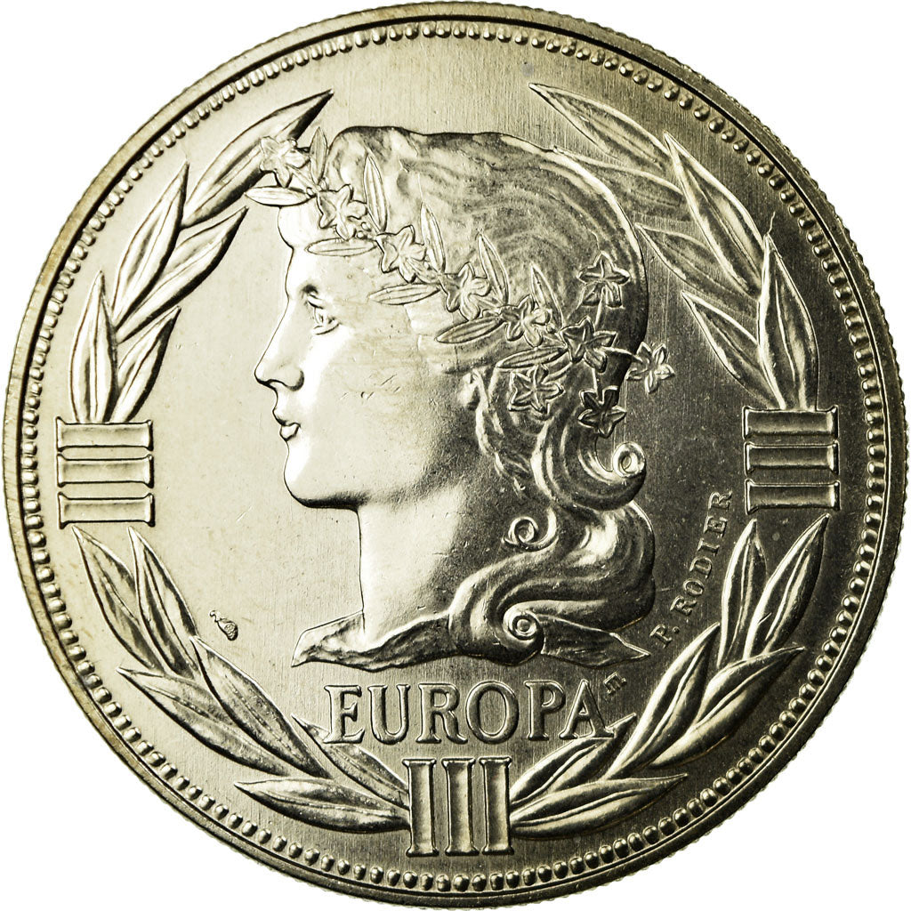 Francia, medaglia, Ecu Europa, Marianne, 1985, Rodier, FDC, Rame-nichel
