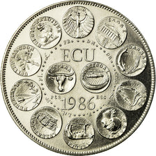 Francia, medalla, Ecu Europa, Marianne, 1986, Rodier, FDC, Cobre - níquel
