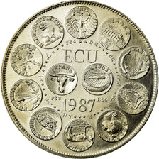 France, Medal, Ecu Europa, Marianne, 1987, Rodier, MS(65-70), Copper-nickel