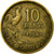 Moneta, Francia, Guiraud, 10 Francs, 1954, BB, Alluminio-bronzo, Gadoury:812