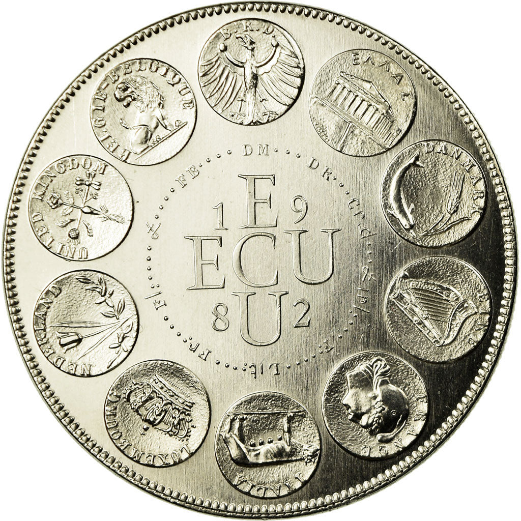 France, Médaille, Ecu Europa, Europe Assise, 1982, Rodier, FDC, Copper-nickel