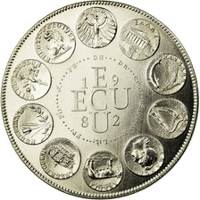 France, Médaille, Ecu Europa, Europe Assise, 1982, Rodier, FDC, Copper-nickel