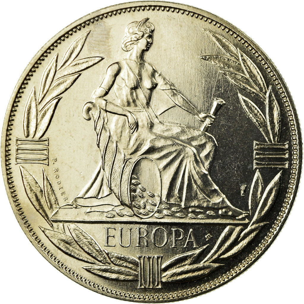 France, Médaille, Ecu Europa, Europe Assise, 1982, Rodier, FDC, Copper-nickel