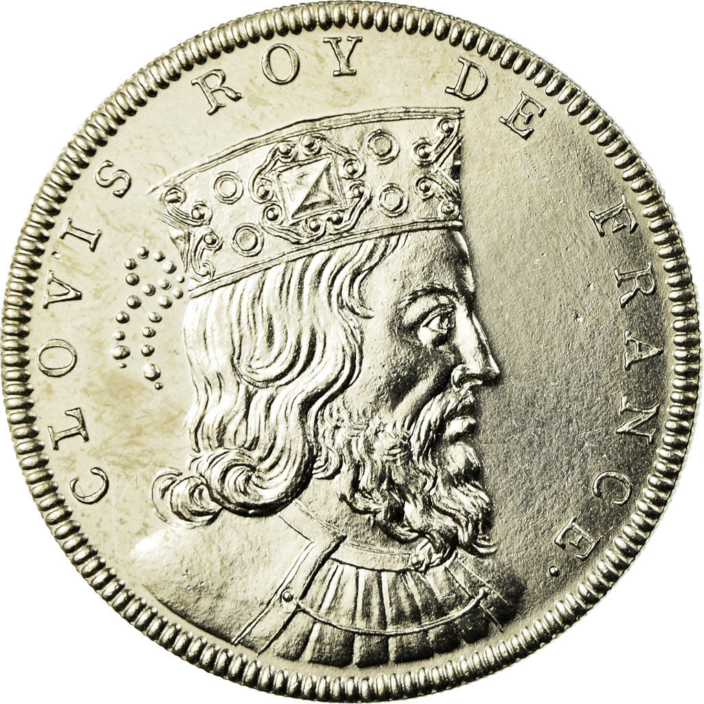 France, Médaille, Roi de France, Clovis, FDC, Copper-nickel