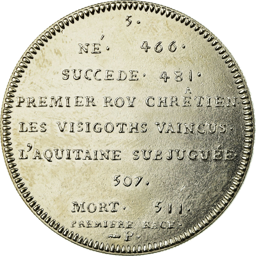 France, Médaille, Roi de France, Clovis, FDC, Copper-nickel