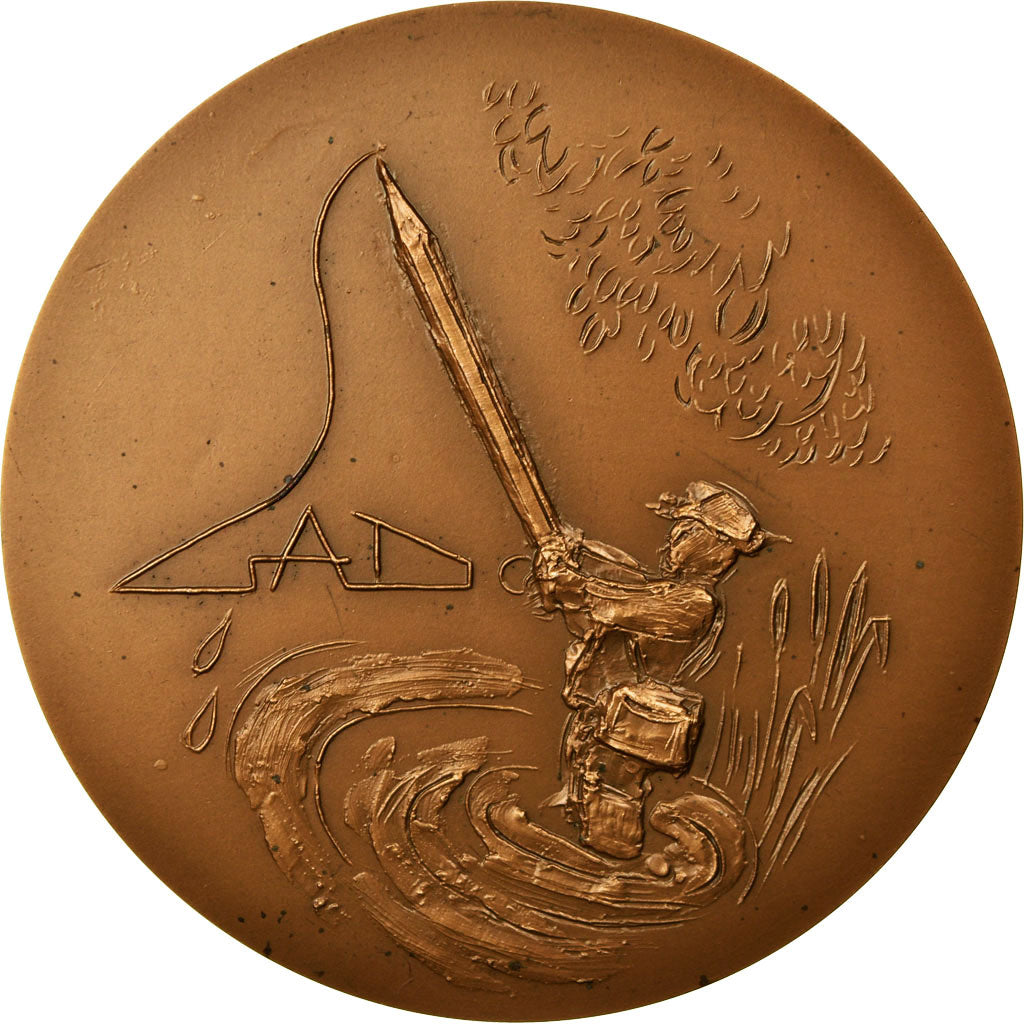 France, Medal, Bande Dessinée, Jeunesse, Gad, 1979, Gus, MS(65-70), Bronze