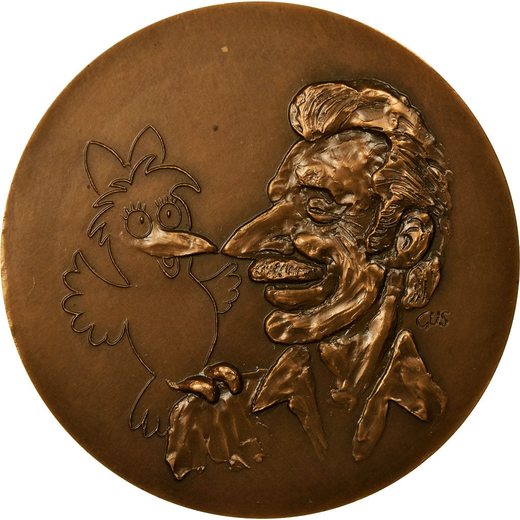 France, Medal, Bande Dessinée, Jeunesse, Barberousse, 1979, Gus, MS(63), Bronze