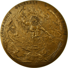 France, Medal, Compagnie Générale d'Electricité, 1985, Corbin, AU(55-58)