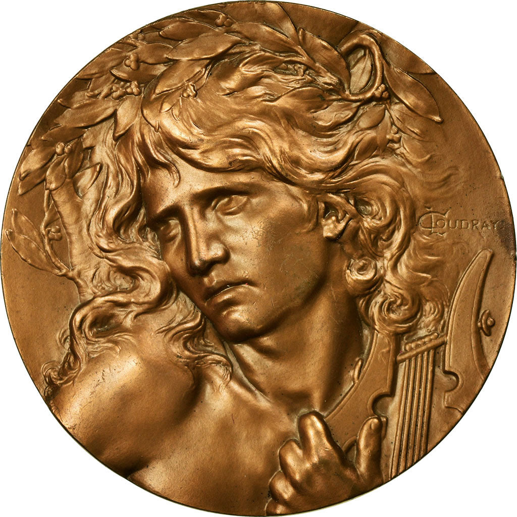 France, Medal, Musique, Orphée, 1982, Coudray, MS(63), Bronze
