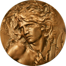 France, Medal, Musique, Orphée, 1982, Coudray, MS(63), Bronze