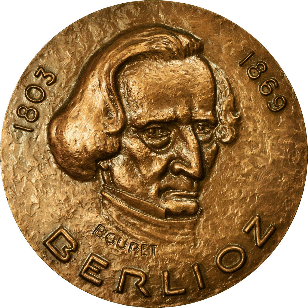 France, Medal, Musique, Berlioz, 1976, Bouret, MS(63), Bronze